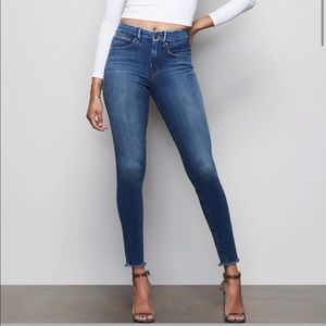 Good American Good Legs Jeans Fray Hem 16 NEW NWT